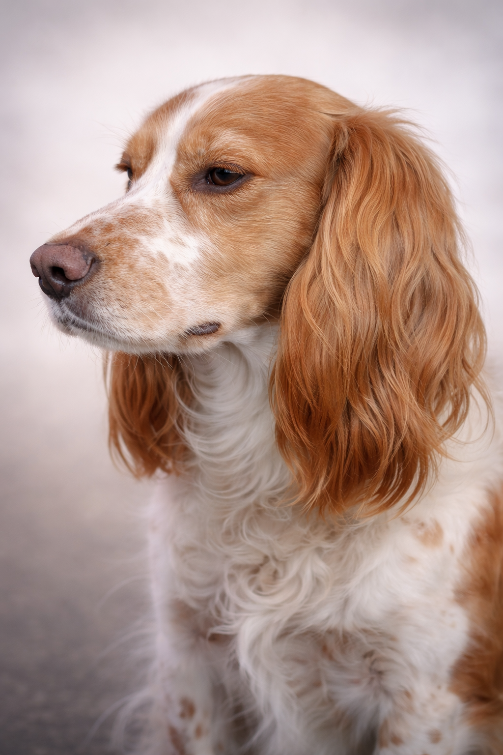 Ragnar the cocker spaniel in medieval reenactment